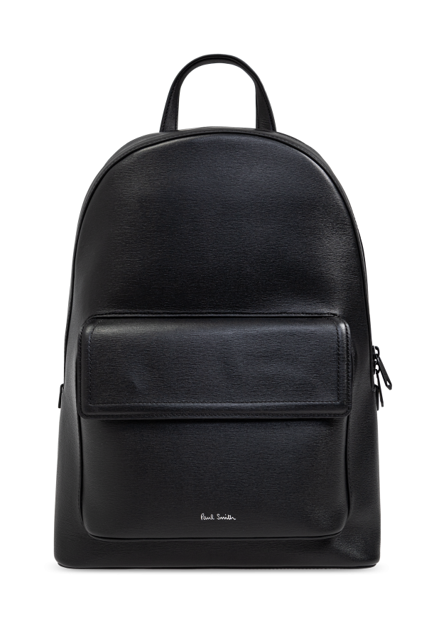 Paul Smith ブラックレザーバックパック ポール・スミス(Paul Smith) レザー リュック・バックパック